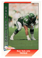 Dave Cadigan - New York Jets (NFL Football Card) 1991 Pacific # 364 Mint