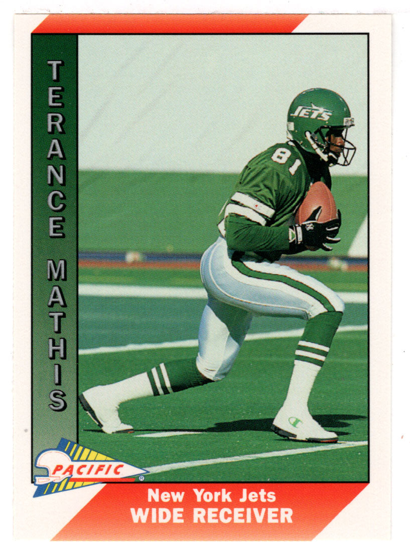 Terance Mathis - New York Jets (NFL Football Card) 1991 Pacific # 370 Mint