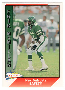 Erik McMillan - New York Jets (NFL Football Card) 1991 Pacific # 371 Mint