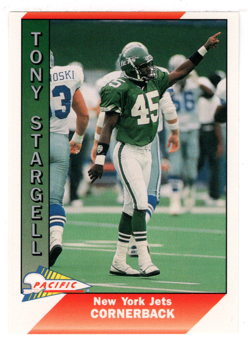 Tony Stargell - New York Jets (NFL Football Card) 1991 Pacific # 374 Mint