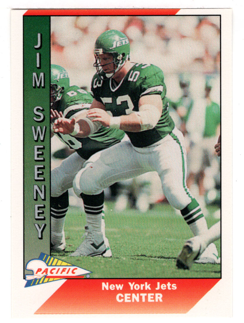 Jim Sweeney - New York Jets (NFL Football Card) 1991 Pacific # 375 Mint