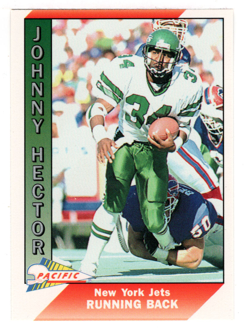 Johnny Hector - New York Jets (NFL Football Card) 1991 Pacific # 377 Mint