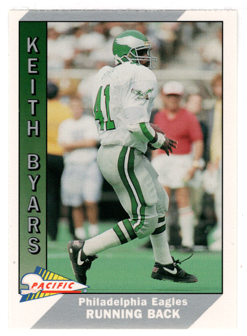 Keith Byars - Philadelphia Eagles (NFL Football Card) 1991 Pacific # 384 Mint