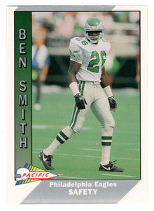 Ben Smith - Philadelphia Eagles (NFL Football Card) 1991 Pacific # 393 Mint