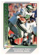 Anthony Toney - Philadelphia Eagles (NFL Football Card) 1991 Pacific # 398 Mint