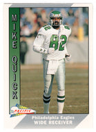 Mike Quick - Philadelphia Eagles (NFL Football Card) 1991 Pacific # 399 Mint