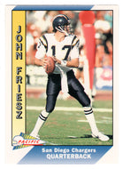 John Friesz - San Diego Chargers (NFL Football Card) 1991 Pacific # 442 Mint