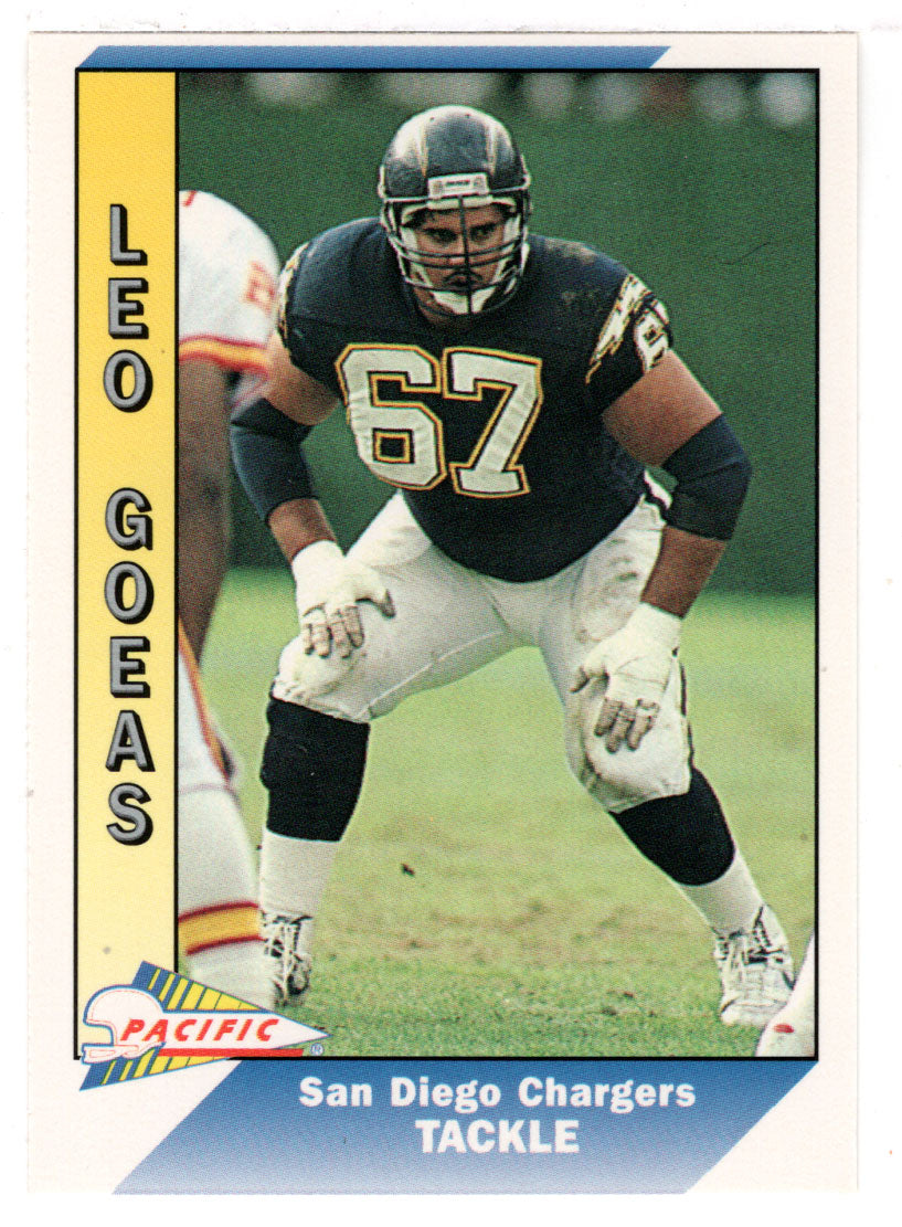 Leo Goeas - San Diego Chargers (NFL Football Card) 1991 Pacific # 443 Mint