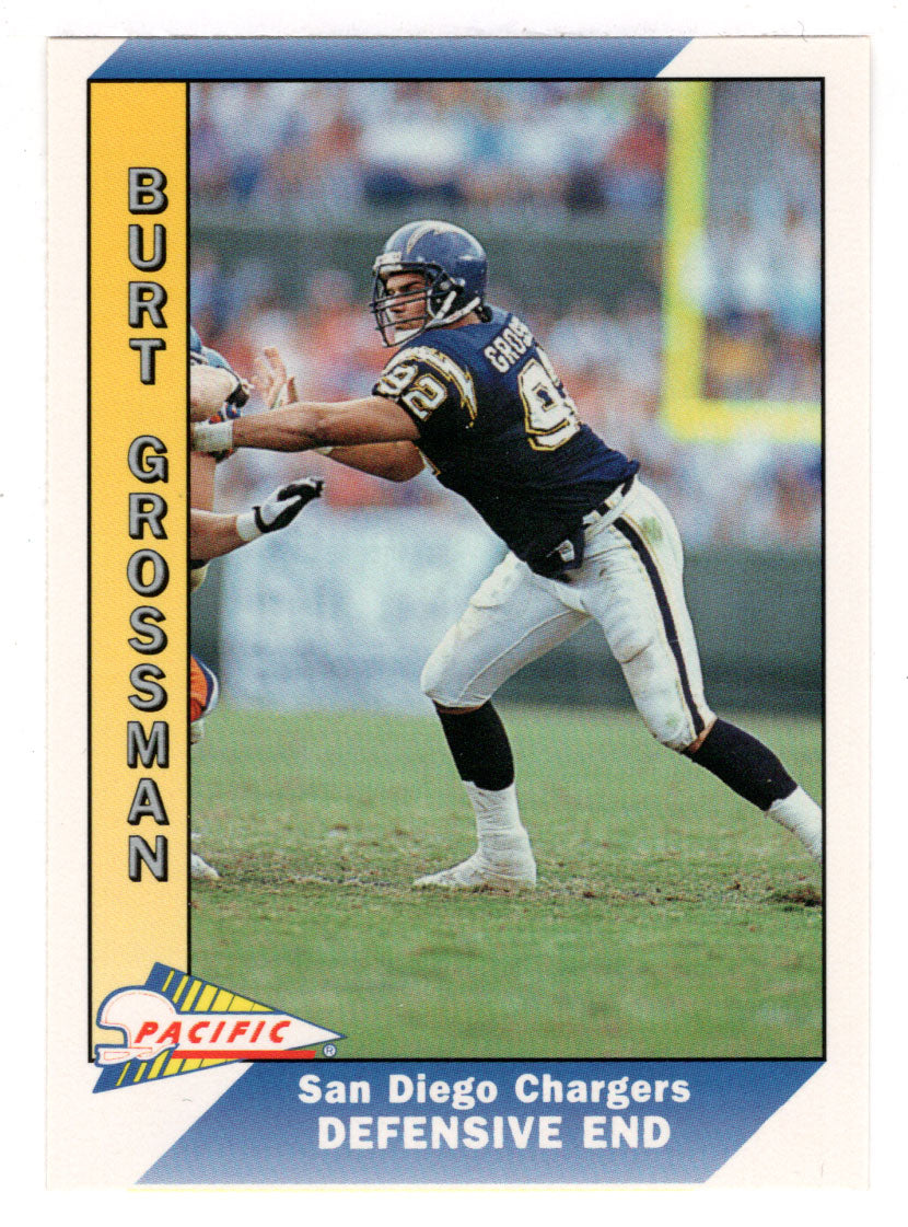 Burt Grossman - San Diego Chargers (NFL Football Card) 1991 Pacific # 444 Mint