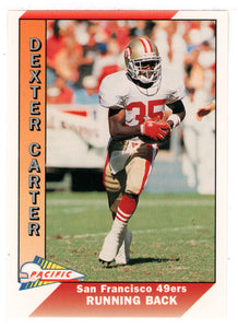 Dexter Carter - San Francisco 49ers (NFL Football Card) 1991 Pacific # 472 Mint