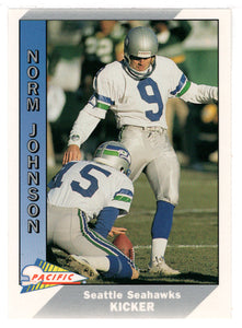 Norm Johnson - Seattle Seahawks (NFL Football Card) 1991 Pacific # 480 Mint