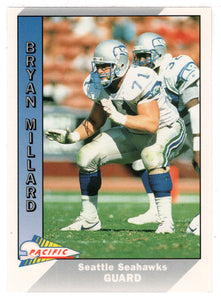 Bryan Millard - Seattle Seahawks (NFL Football Card) 1991 Pacific # 484 Mint