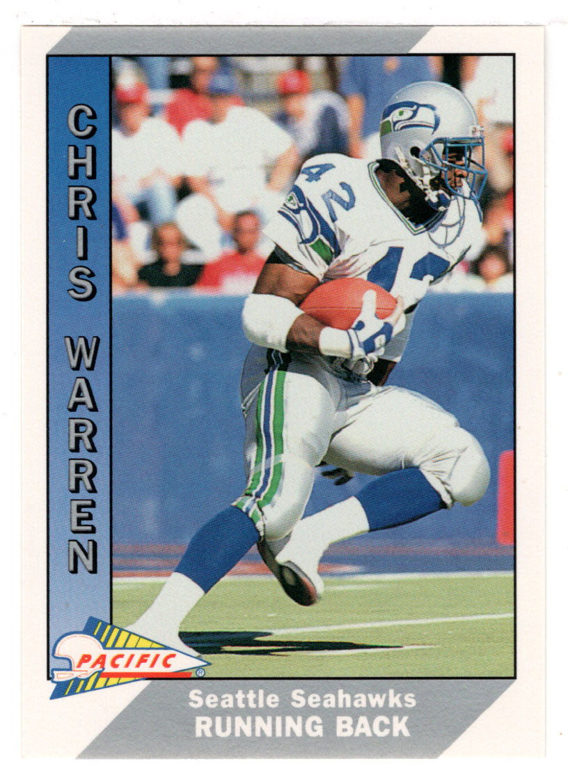 Chris Warren - Seattle Seahawks (NFL Football Card) 1991 Pacific # 489 Mint