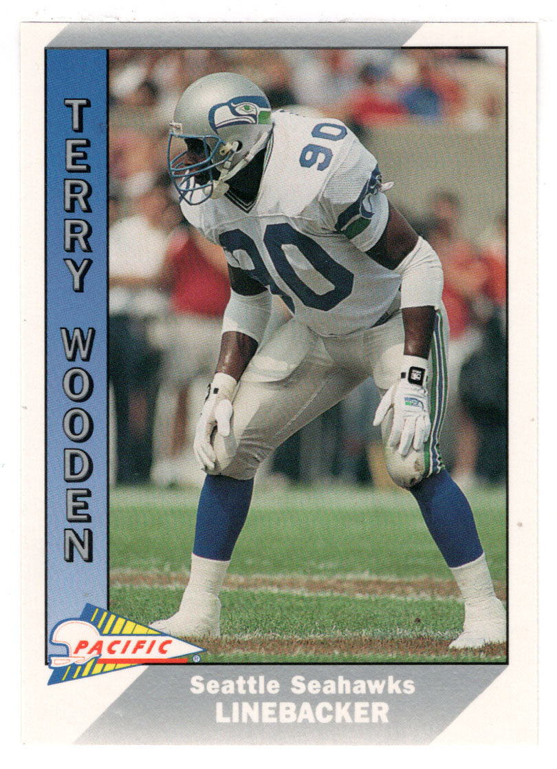 Terry Wooden - Seattle Seahawks (NFL Football Card) 1991 Pacific # 491 Mint