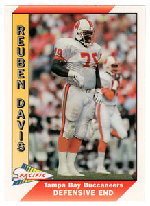 Reuben Davis - Tampa Bay Buccaneers (NFL Football Card) 1991 Pacific # 500 Mint