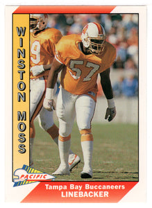 Winston Moss - Tampa Bay Buccaneers (NFL Football Card) 1991 Pacific # 510 Mint