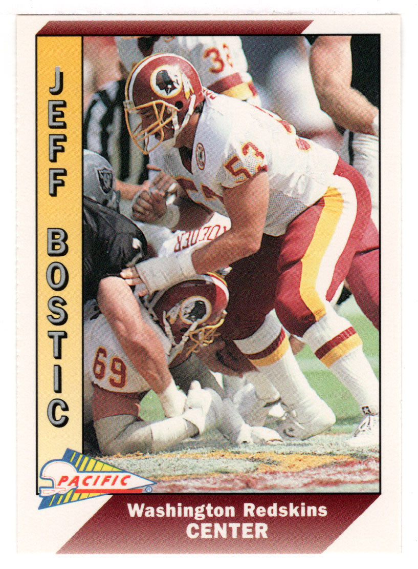 Jeff Bostic - Washington Redskins (NFL Football Card) 1991 Pacific # 515 Mint