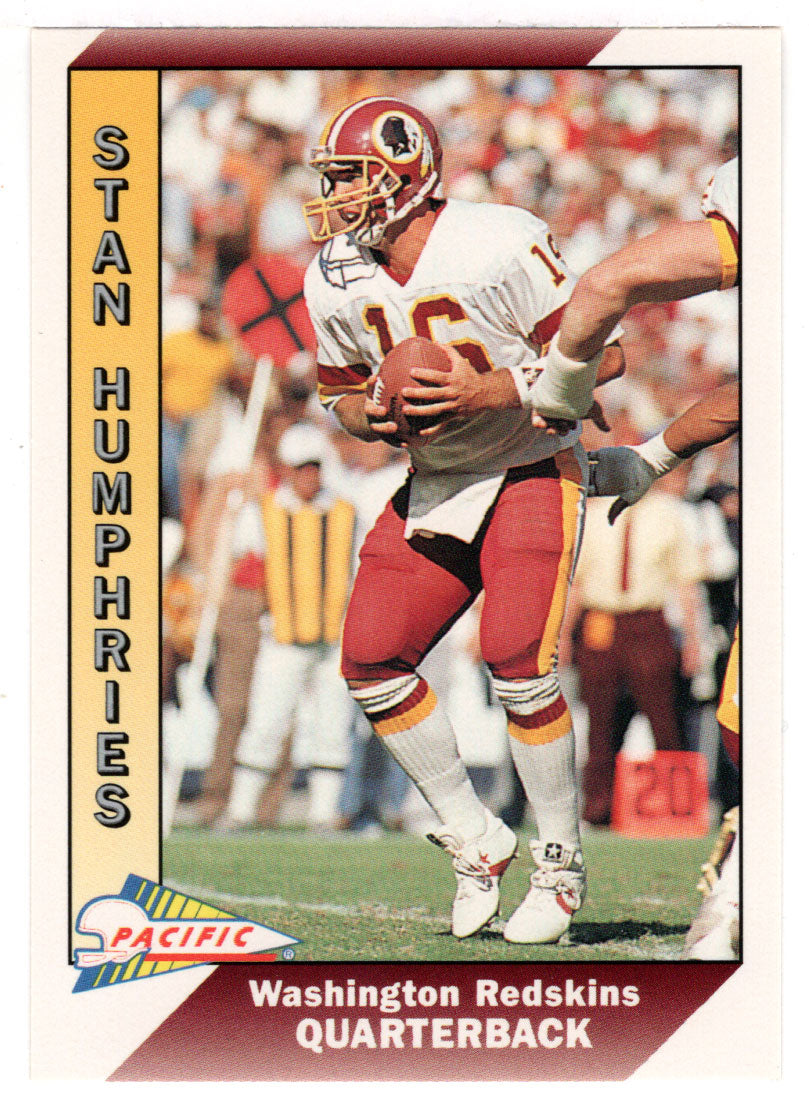 Stan Humphries - Washington Redskins (NFL Football Card) 1991 Pacific # 523 Mint