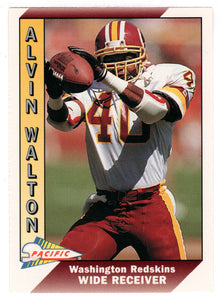 Alvin Walton - Washington Redskins (NFL Football Card) 1991 Pacific # 533 Mint