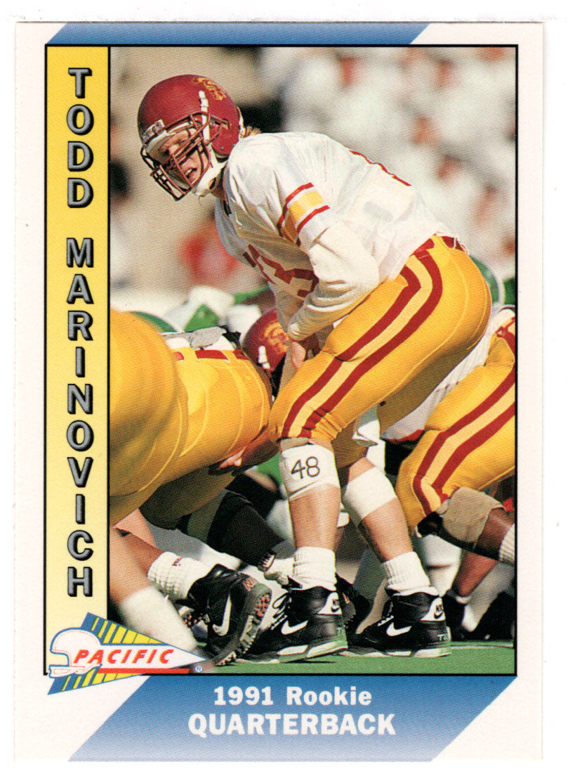 Todd Marinovich RC - Los Angeles Raiders (NFL Football Card) 1991 Pacific # 534 Mint