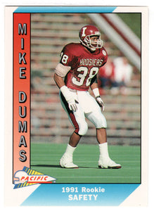 Mike Dumas RC - Houston Oilers (NFL Football Card) 1991 Pacific # 535 Mint