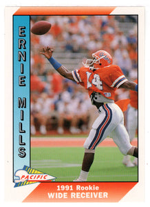 Ernie Mills RC - Pittsburgh Steelers (NFL Football Card) 1991 Pacific # 538 Mint