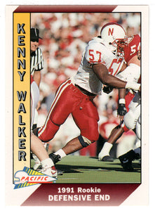 Kenny Walker RC - Denver Broncos (NFL Football Card) 1991 Pacific # 546 Mint