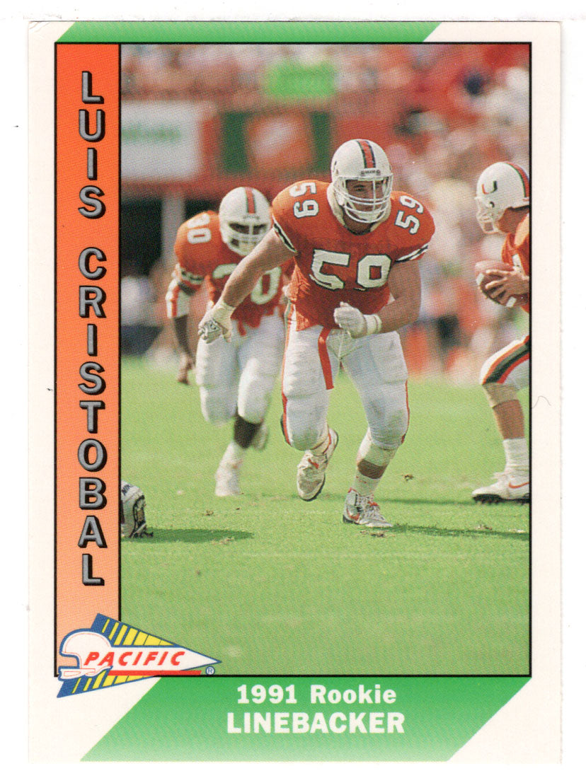 Luis Cristobal - New York Giants (NFL Football Card) 1991 Pacific # 548 Mint