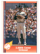 Nolan Ryan - 3,000 Career Strikeout (MLB Baseball Card) 1991 Pacific Ryan Texas Express I # 39 Mint