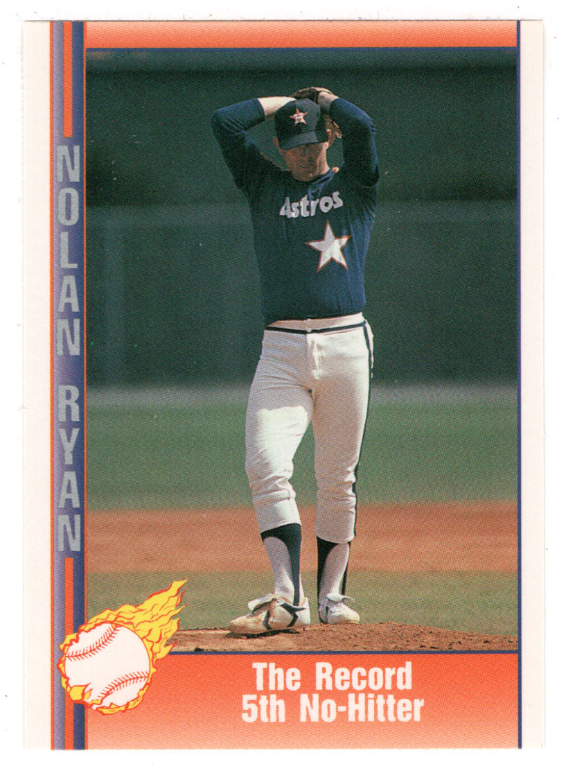 Nolan Ryan - Record 5th No-Hitter (MLB Baseball Card) 1991 Pacific Ryan Texas Express I # 42 Mint