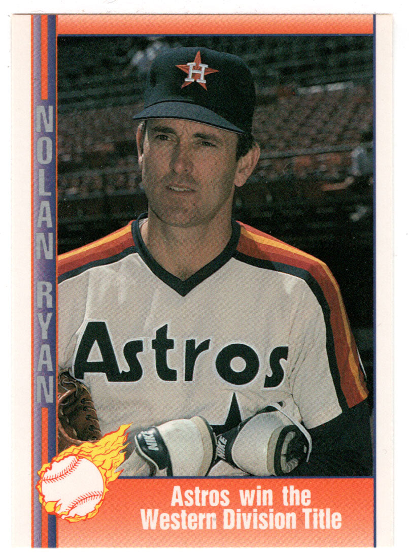Nolan Ryan - Astros win Western Division Title (MLB Baseball Card) 199 –  PictureYourDreams