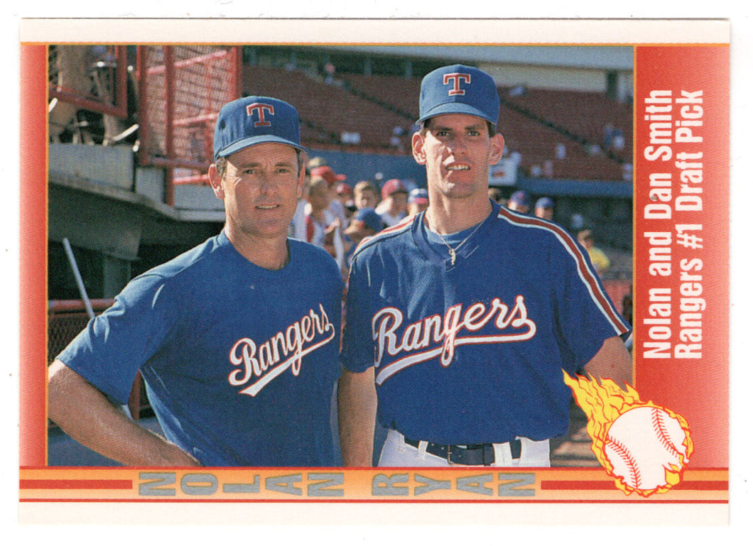 Nolan Ryan - With Dan Smith - Rangers #1 Draft Pick (MLB Baseball Card) 1991 Pacific Ryan Texas Express I # 61 Mint