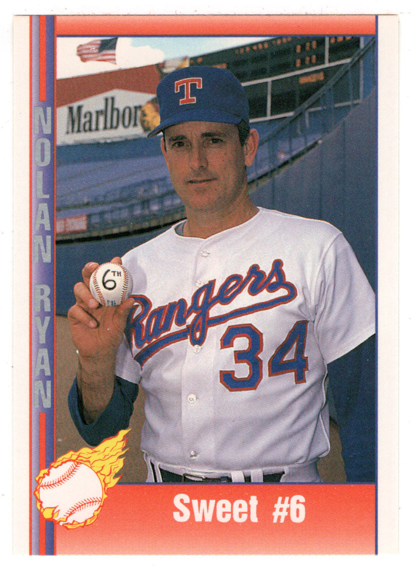 Nolan Ryan - Sweet Number 6 (MLB Baseball Card) 1991 Pacific Ryan Texas Express I # 64 Mint