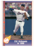 Nolan Ryan - 232 Strikeouts in 1990 (MLB Baseball Card) 1991 Pacific Ryan Texas Express I # 73 Mint