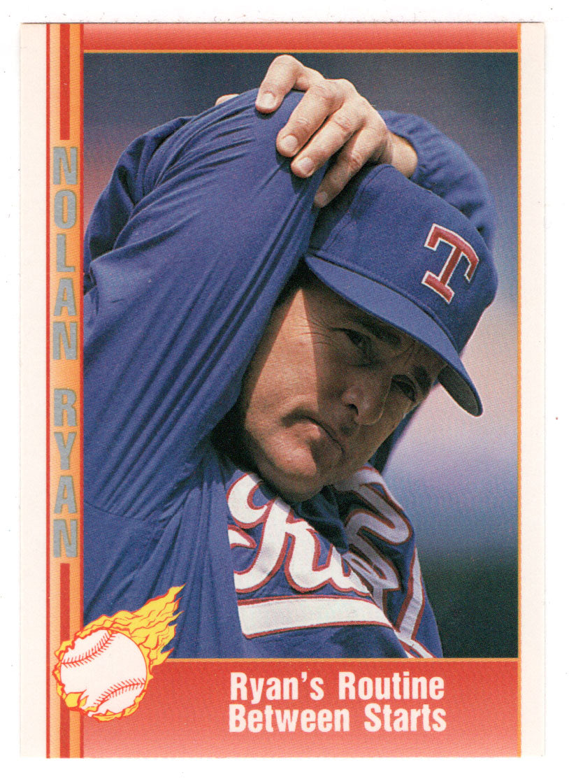 Nolan Ryan - Ryan's Routine Between Starts (MLB Baseball Card) 1991 Pacific Ryan Texas Express I # 82 Mint