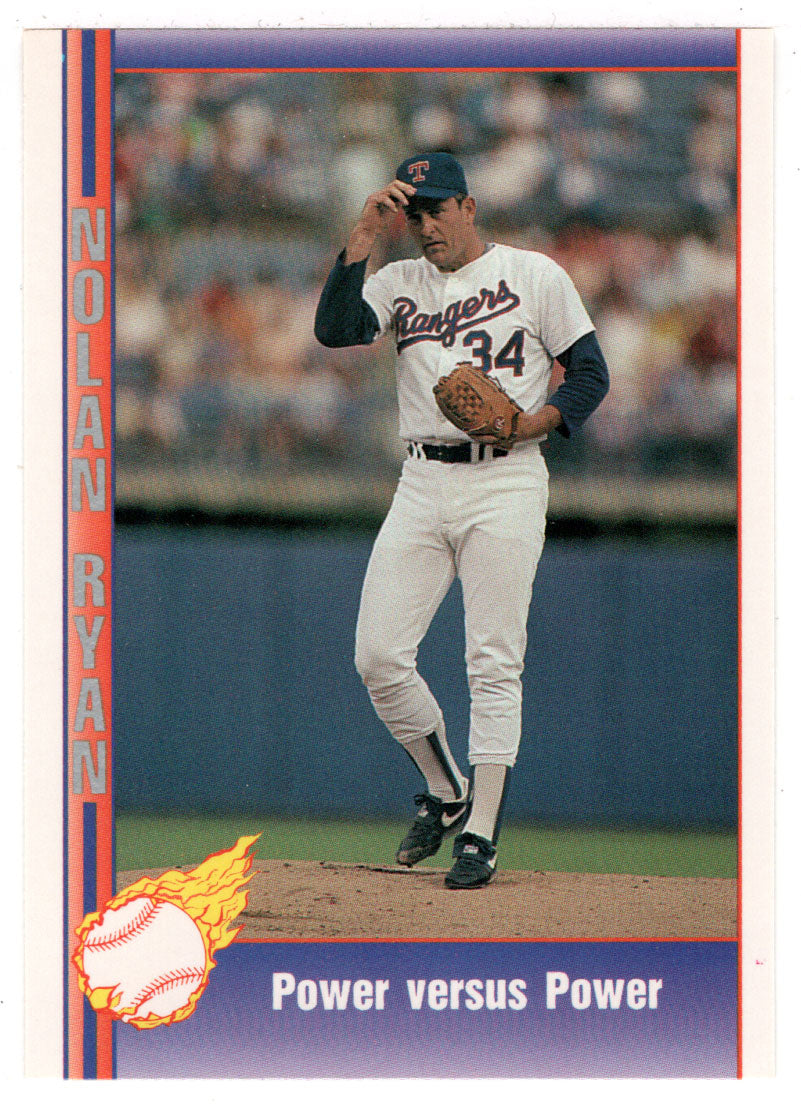 Nolan Ryan - Power versus Power (MLB Baseball Card) 1991 Pacific Ryan Texas Express I # 88 Mint