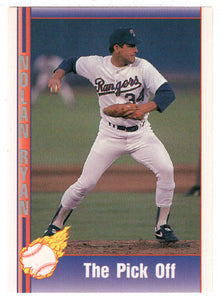 Nolan Ryan - The Pick Off (MLB Baseball Card) 1991 Pacific Ryan Texas Express I # 91 Mint