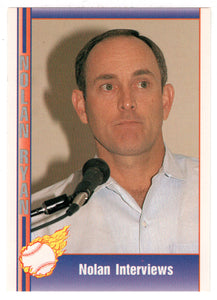 Nolan Ryan - Nolan Interviews (MLB Baseball Card) 1991 Pacific Ryan Texas Express I # 109 Mint