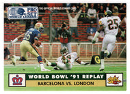 Jon Horton - London Monarchs (WLAF Football Card) 1991 Pro Set WLAF 150 World League # 5 Mint