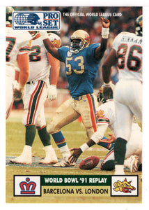 Stan Gelbaugh - London Monarchs (WLAF Football Card) 1991 Pro Set WLAF 150 World League # 6 Mint