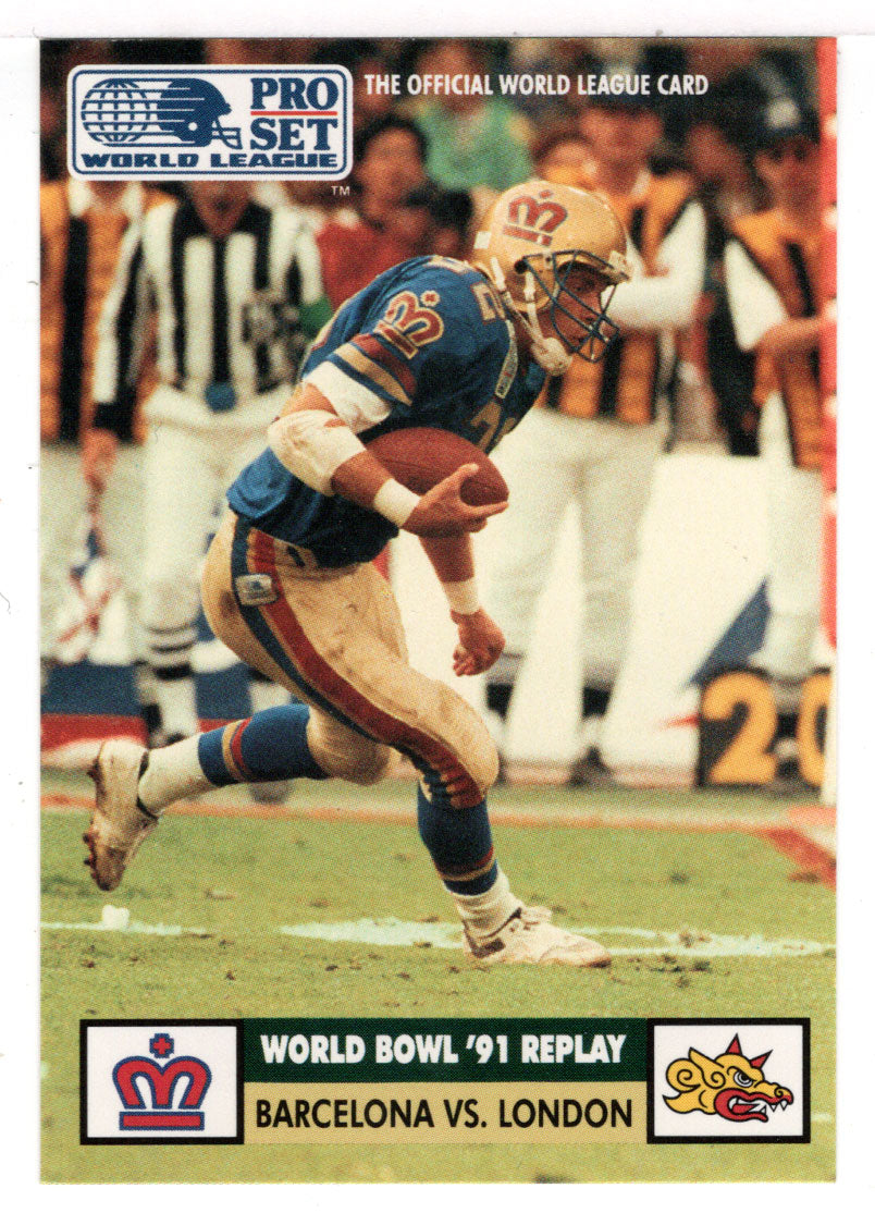 Judd Garrett - London Monarchs (WLAF Football Card) 1991 Pro Set WLAF 150 World League # 9 Mint