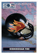 Birmingham Fire Team Stats (WLAF Football Card) 1991 Pro Set WLAF 150 World League # 11 Mint