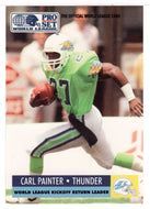 Carl Painter - Orlando Thunder (WLAF Football Card) 1991 Pro Set WLAF 150 World League # 27 Mint