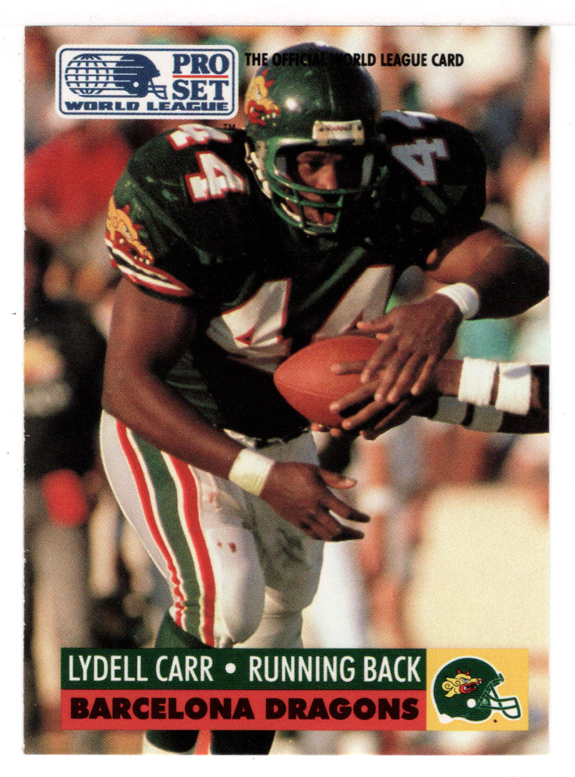 Lydell Carr - Barcelona Dragons (WLAF Football Card) 1991 Pro Set WLAF 150 World League # 32 Mint