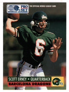 Scott Erney - Barcelona Dragons (WLAF Football Card) 1991 Pro Set WLAF 150 World League # 35 Mint