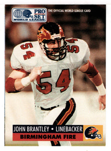 John Brantley - Birmingham Fire (WLAF Football Card) 1991 Pro Set WLAF 150 World League # 46 Mint