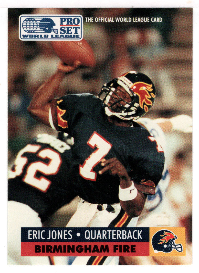 Eric Jones - Birmingham Fire (WLAF Football Card) 1991 Pro Set WLAF 150  World League # 51 Mint