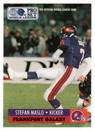 Stefan Maslo - Frankfurt Galaxy (WLAF Football Card) 1991 Pro Set WLAF 150 World League # 62 Mint