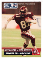 Mike Cadore - Montreal Machine (WLAF Football Card) 1991 Pro Set WLAF 150 World League # 87 Mint