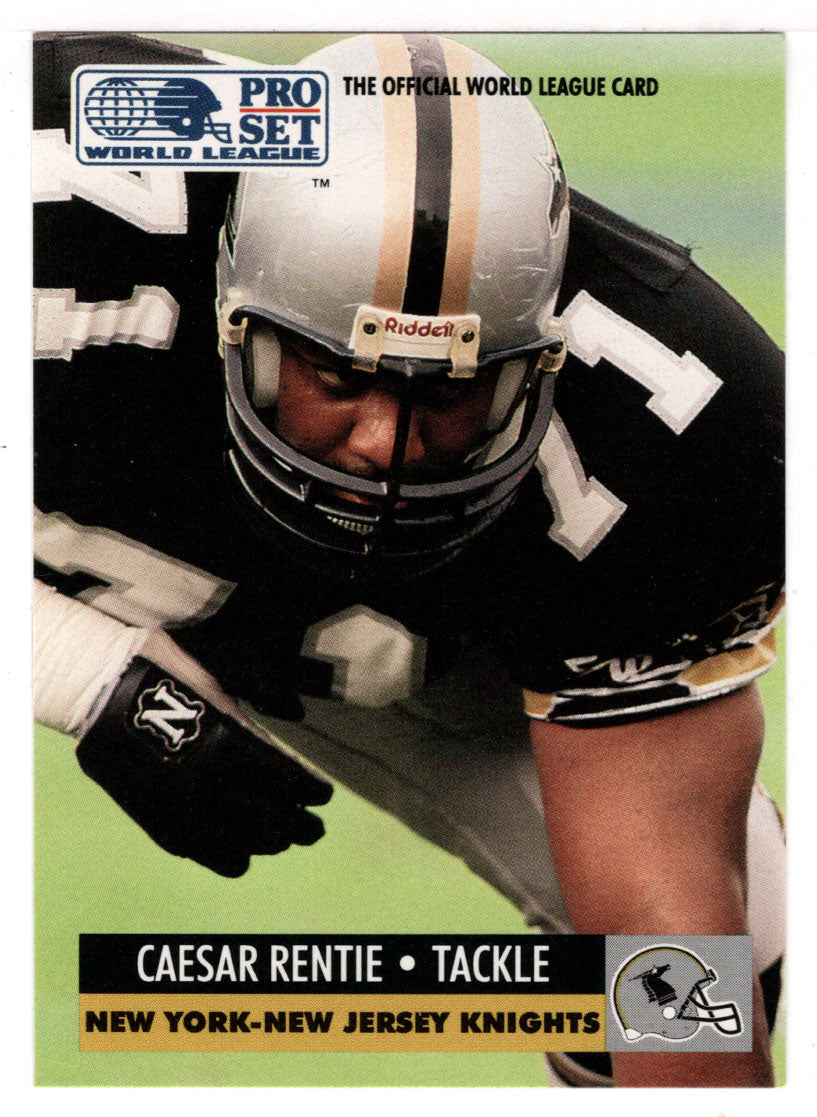 Caesar Rentie - New York - New Jersey Knights (WLAF Football Card